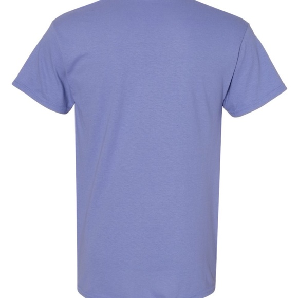 Gildan Unisex T-shirt Violet NEW - Picture 3 of 3